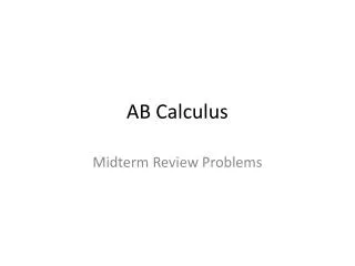 AB Calculus