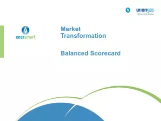 Market Transformation Balanced Scorecard