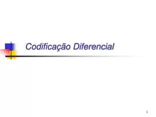 codifica o diferencial