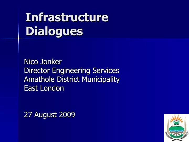 infrastructure dialogues
