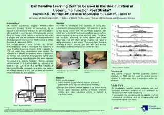 Can Iterative Learning Control be used in the Re-Education of