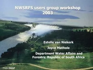 NWSRFS users group workshop 2003