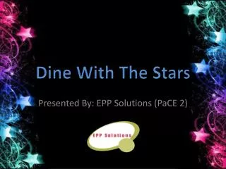 Dine With The Stars