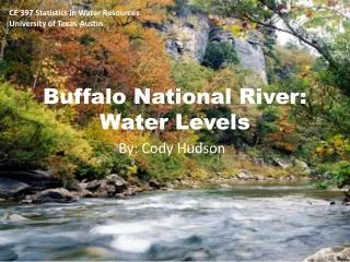 Buffalo National River: Water Levels