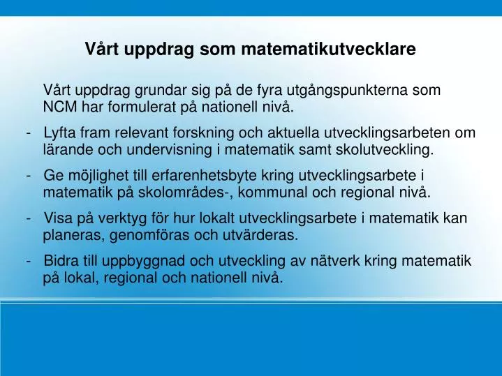 v rt uppdrag som matematikutvecklare