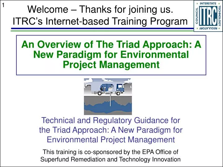 an overview of the triad approach a new paradigm for environmental project management