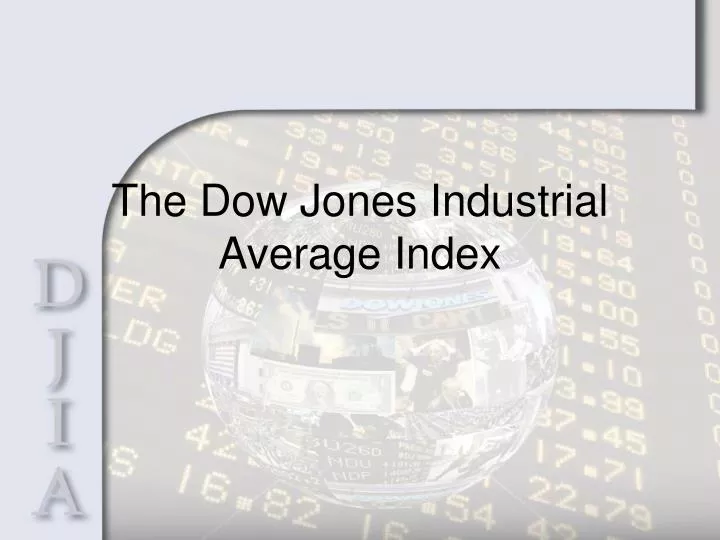 the dow jones industrial average index