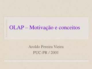 olap motiva o e conceitos