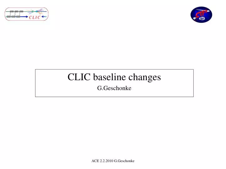 clic baseline changes g geschonke