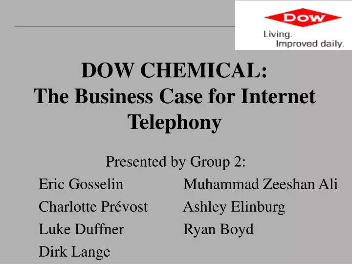 dow chemical the business case for internet telephony