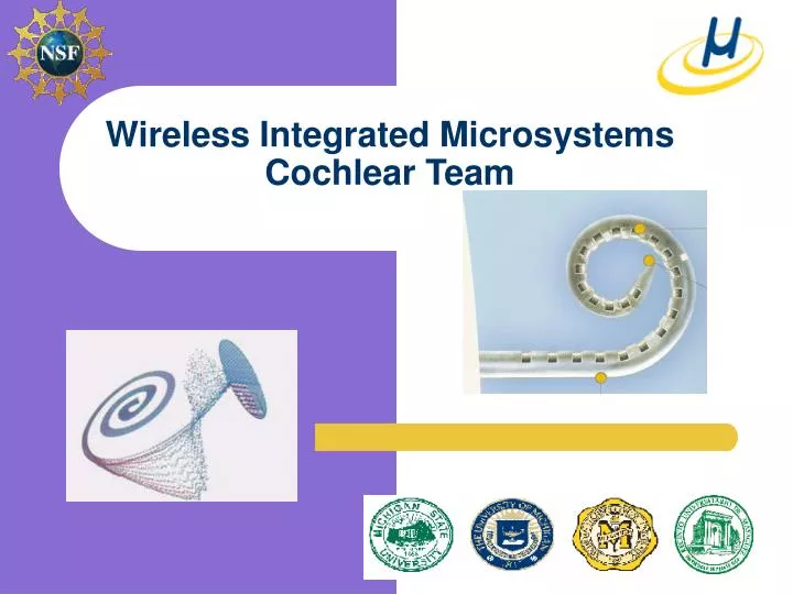 wireless integrated microsystems cochlear team