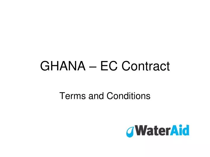 ghana ec contract