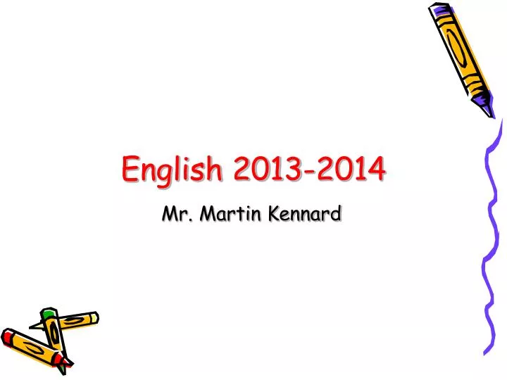 english 2013 2014