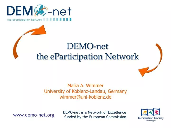 demo net the eparticipation network