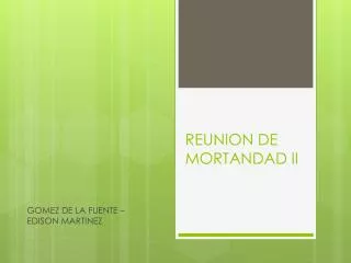 REUNION DE MORTANDAD II