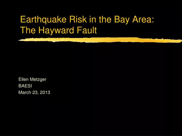 earthquake risk in the bay area the hayward fault
