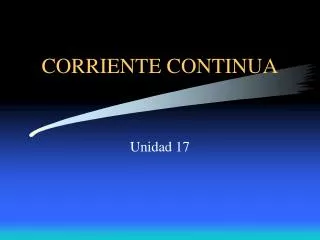 corriente continua