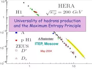 Universality of hadrons production and the Maximum Entropy Principle