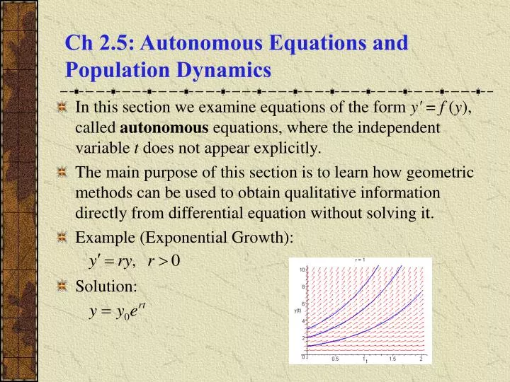 ch 2 5 autonomous equations and population dynamics