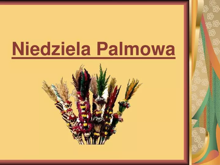 niedziela palmowa