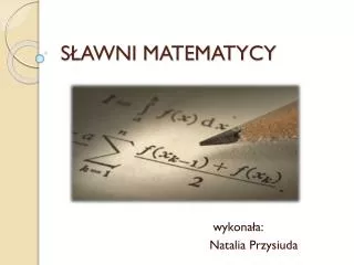 s awni matematycy