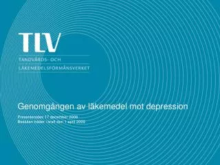 genomg ngen av l kemedel mot depression