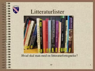 litteraturlister