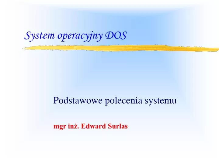 system operacyjny dos