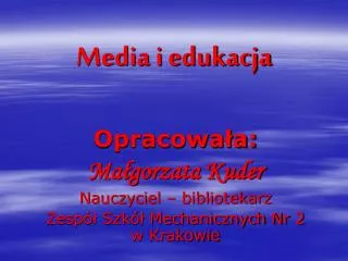 media i edukacja