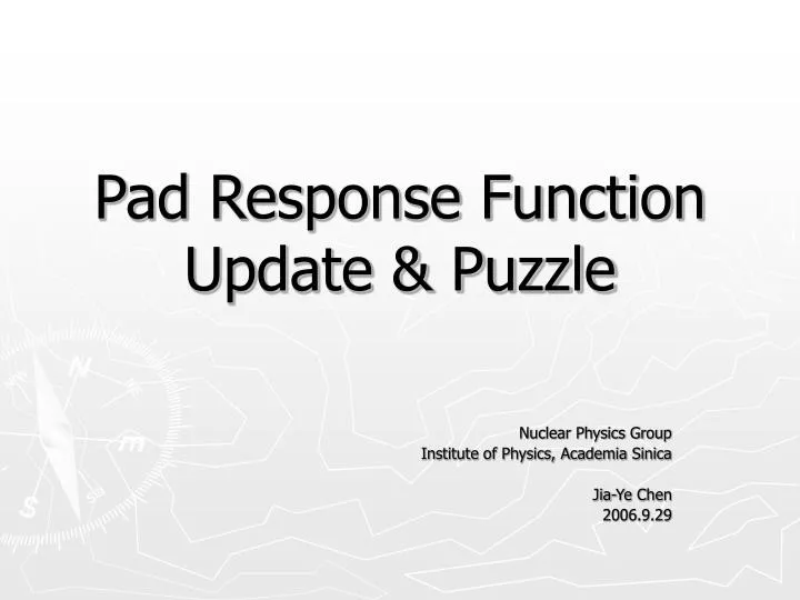 pad response function update puzzle