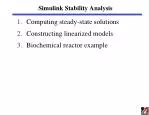 Simulink Stability Analysis - slide 1