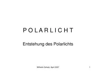 entstehung des polarlichts