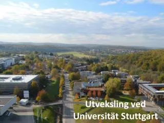 utveksling ved universit t stuttgart