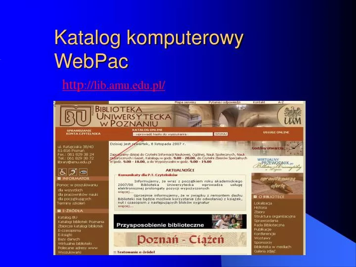 katalog komputerowy webpac