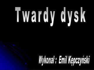 Twardy dysk