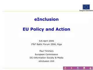 eInclusion EU Policy and Action