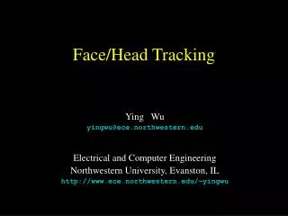 Face/Head Tracking