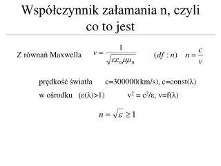 wsp czynnik za amania n czyli co to jest
