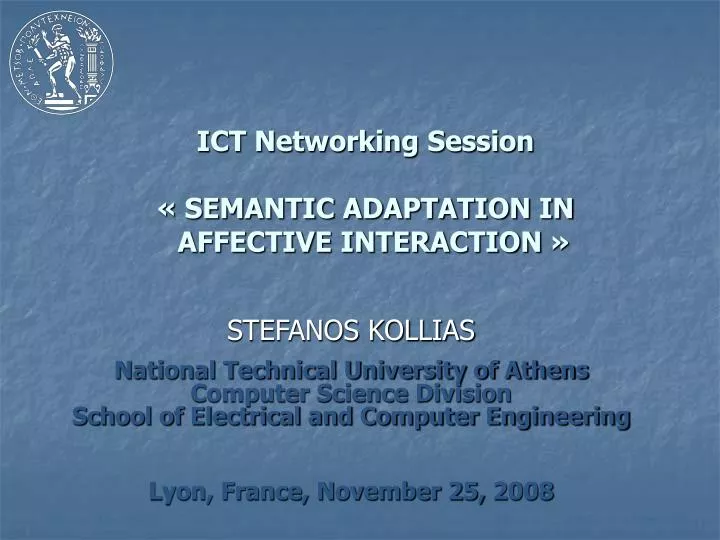 ict networking session semantic adaptation in affective interaction