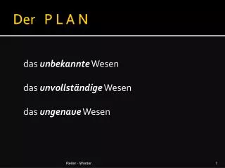 der p l a n
