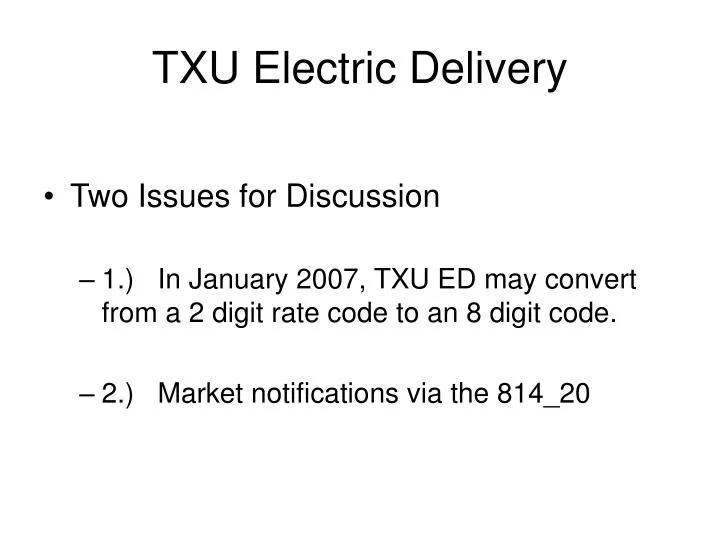 txu electric delivery