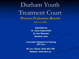 Durham Youth Treatment Court