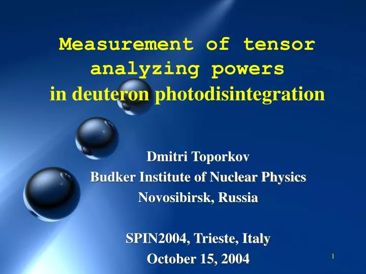 measurement of tensor analyzing powers in deuteron photodisintegration