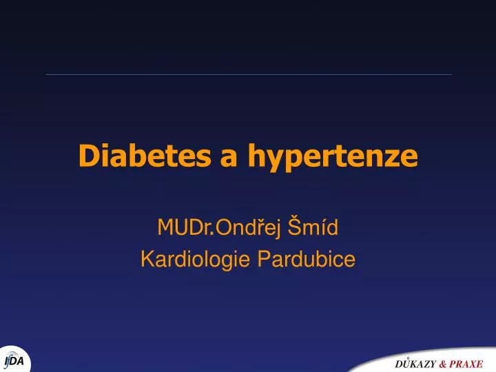 diabetes a hypertenze
