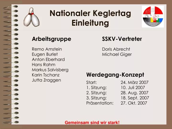 nationaler keglertag einleitung