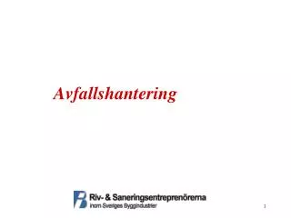avfallshantering