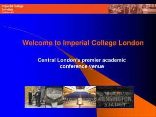 Central London’s premier academic conference venue