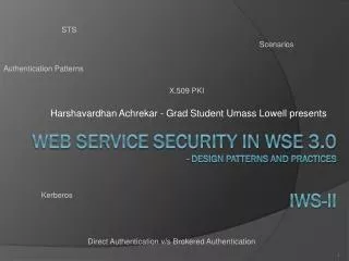 Web Service Security in WSE 3.0 - Design Patterns and Practices iws -ii