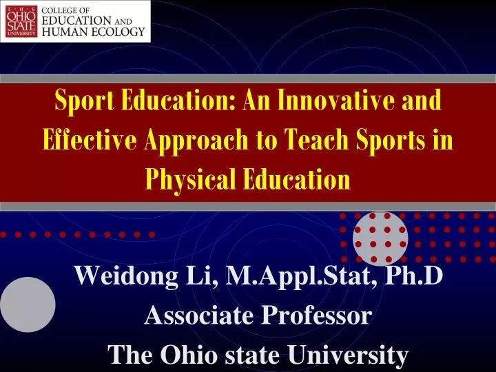 sport education an innovative and effective approach to teach sports in physical education