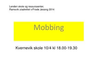 mobbing